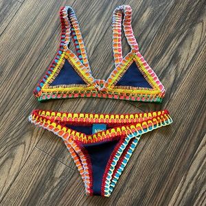 Kiini bikini top and bottom - navy blue